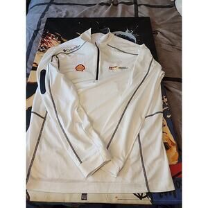 Columbia Golf Guinness Jacket Mens Large White 1/2 Zip Shotgun